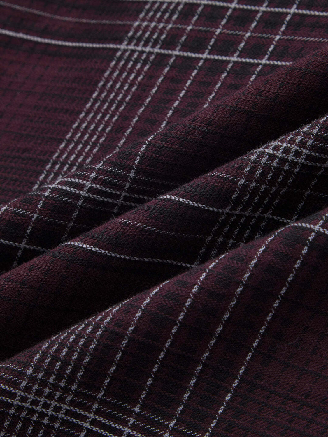 Image of VASTRADO Men Checkered Casual Maroon Shirt