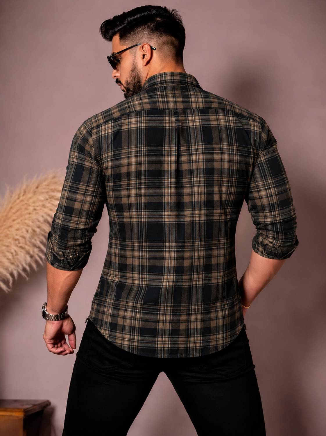 Craftedlinen Men Checkered Multicolor Shirt - Image 2