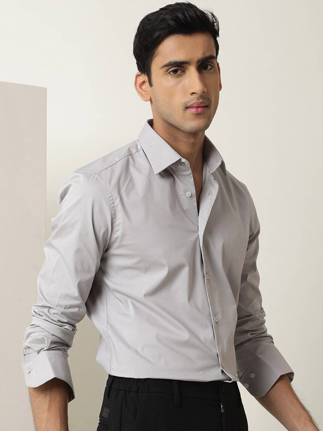 RARE RABBIT Men Grey Casual Shirt - Image 2