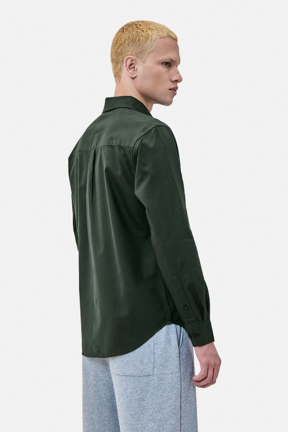 Image of Snitch Men Solid Casual Green Shirt