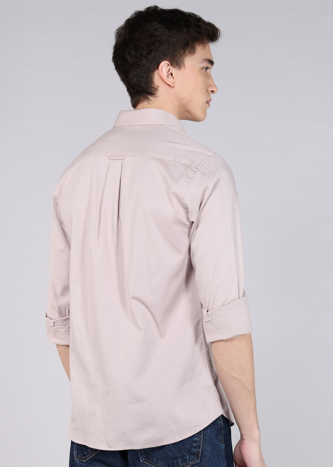 Image of U.S. POLO ASSN. Men Solid Casual Beige Shirt