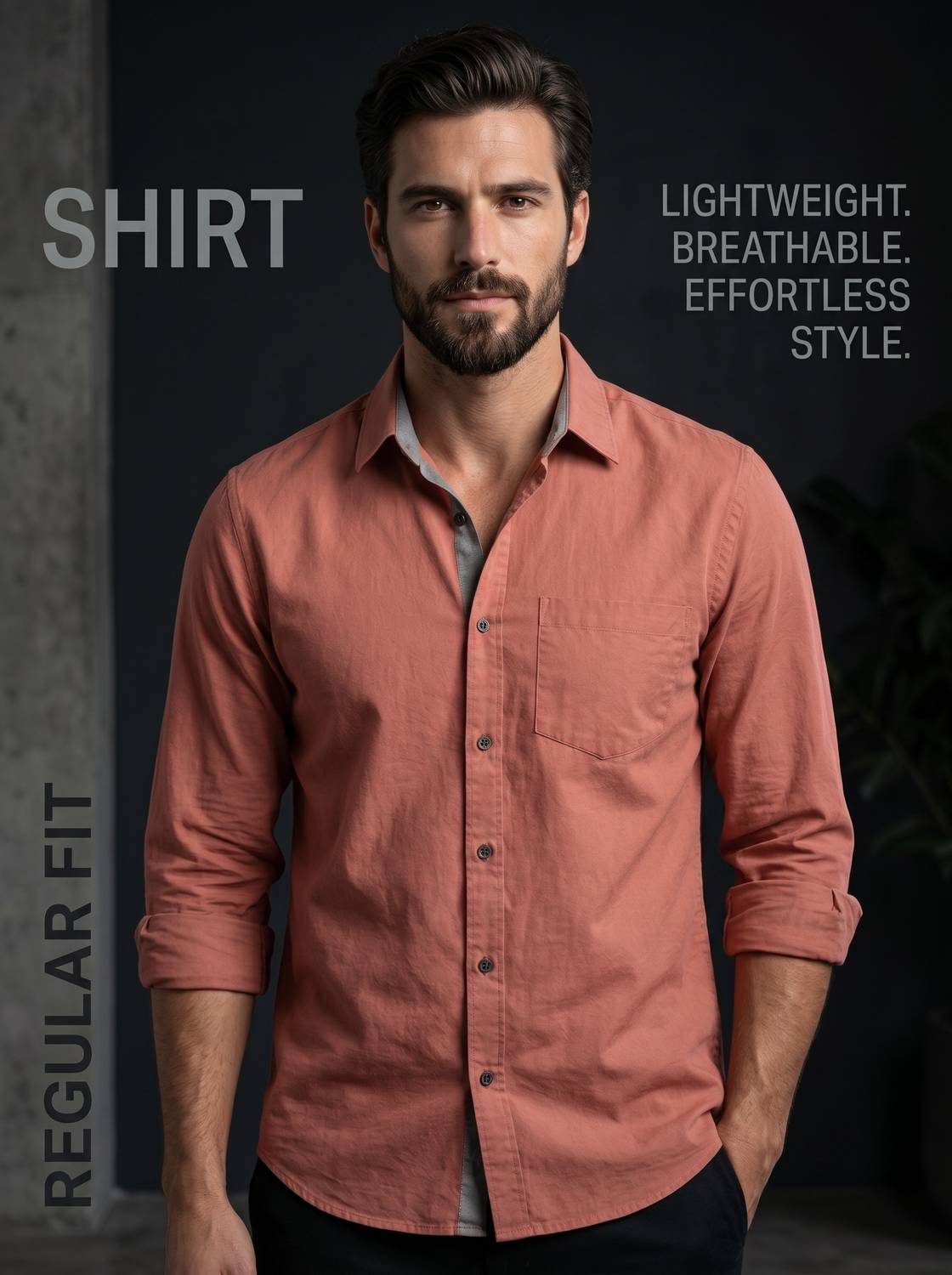 Tanip Men Pink Casual Shirt - Image 1