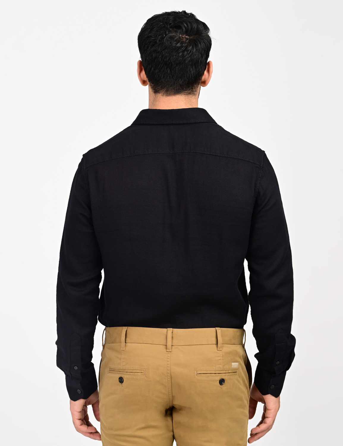 Image of INDIAN TERRAIN Men Slim Fit Solid Casual Shirt