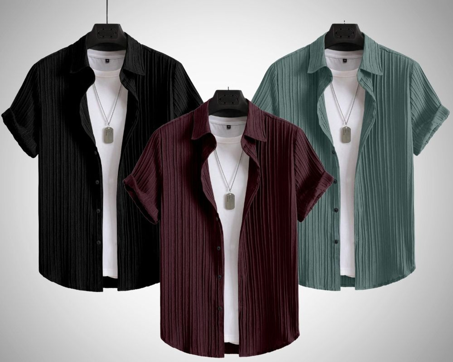 Image of HaloMens Men Striped Casual Multicolor Shirt