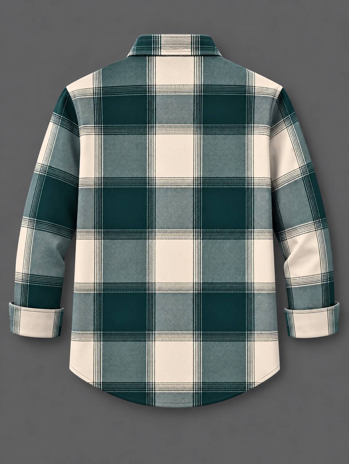 Nofilter Men Checkered Green Shirt - Image 2