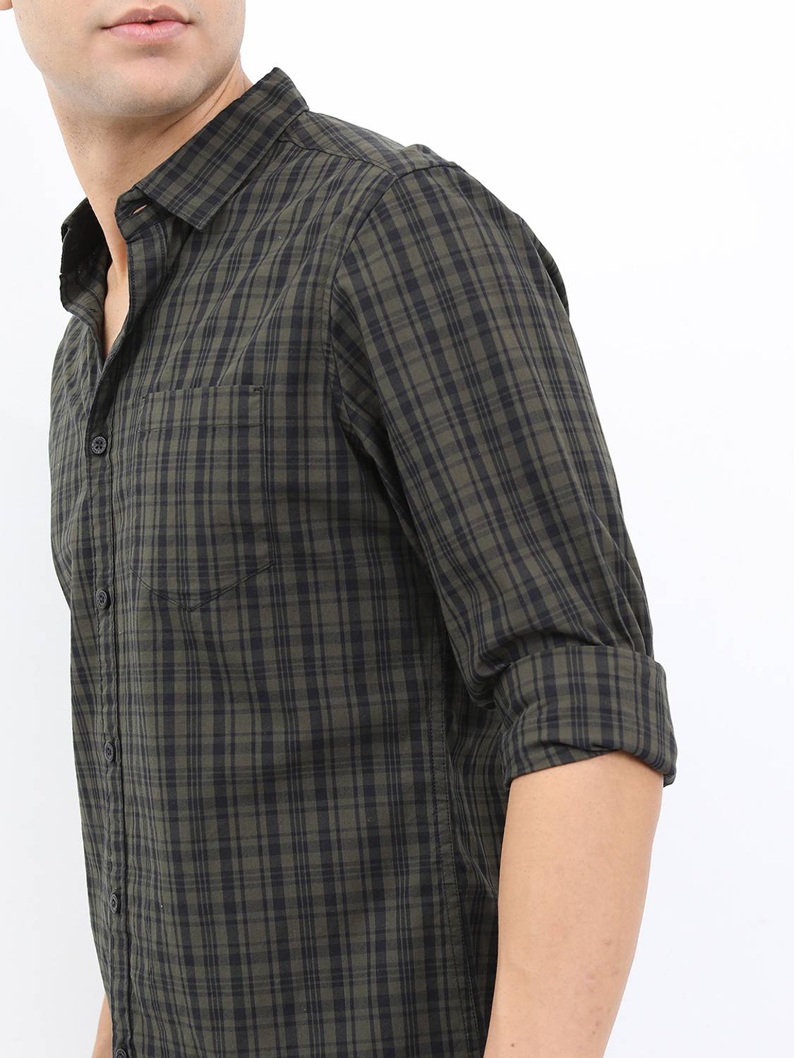 HIGHLANDER Men Checkered Multicolor Shirt - Image 5
