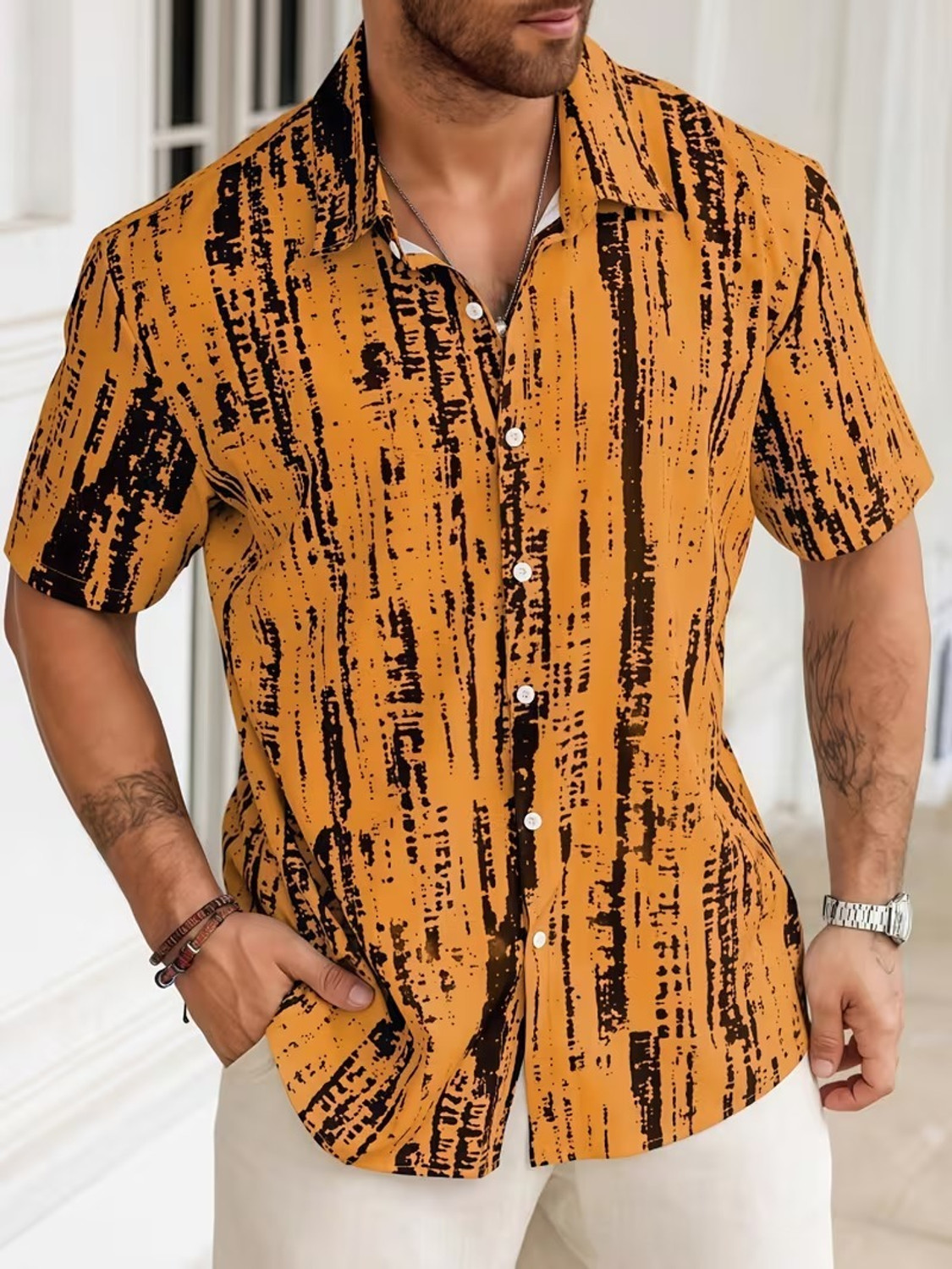 Image of sti Men Printed Casual Multicolor Shirt