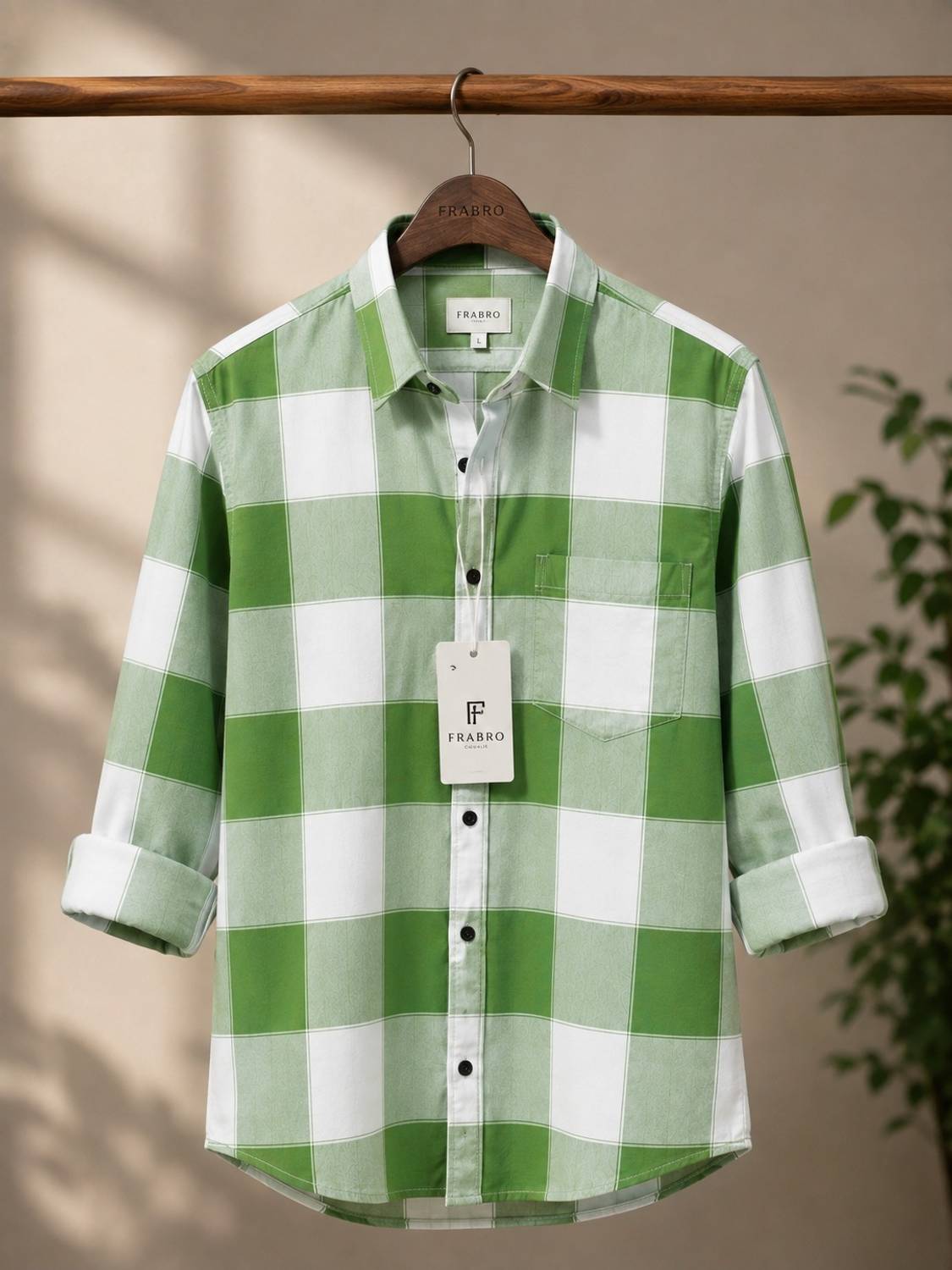 Men Regular Fit Checkered Spread Collar Casual Shirt - Image 1