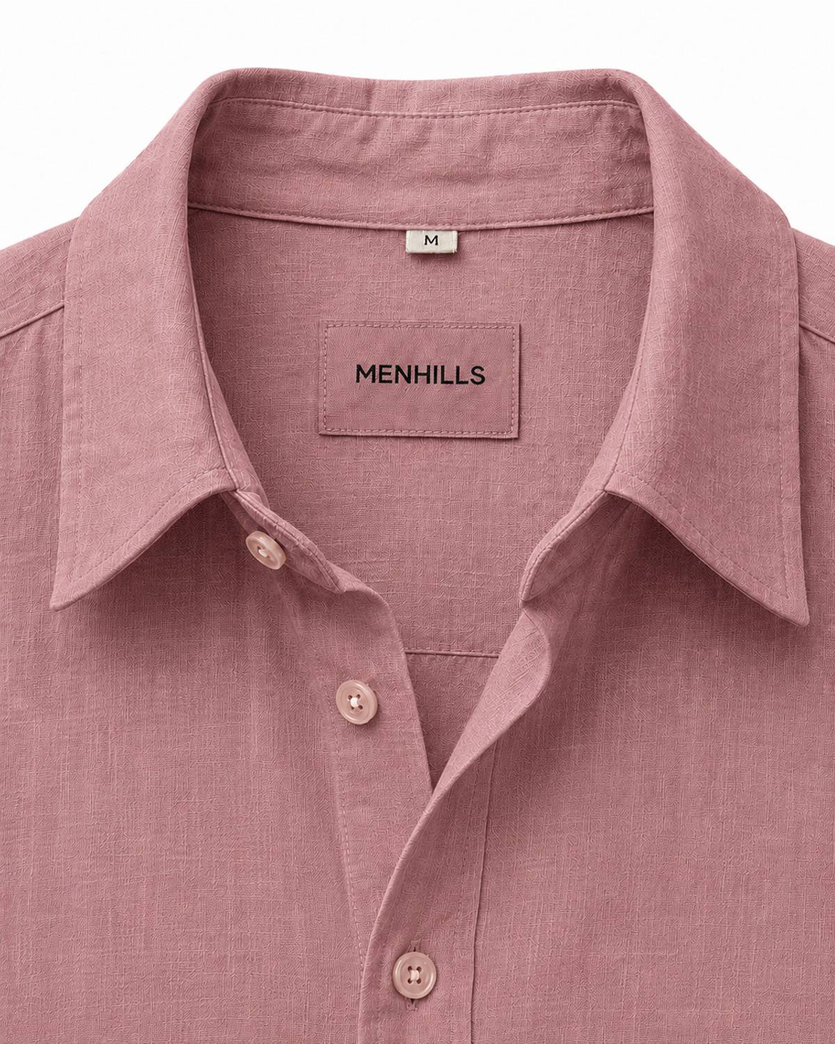 MENHILLS Men Pink Casual Shirt - Image 3
