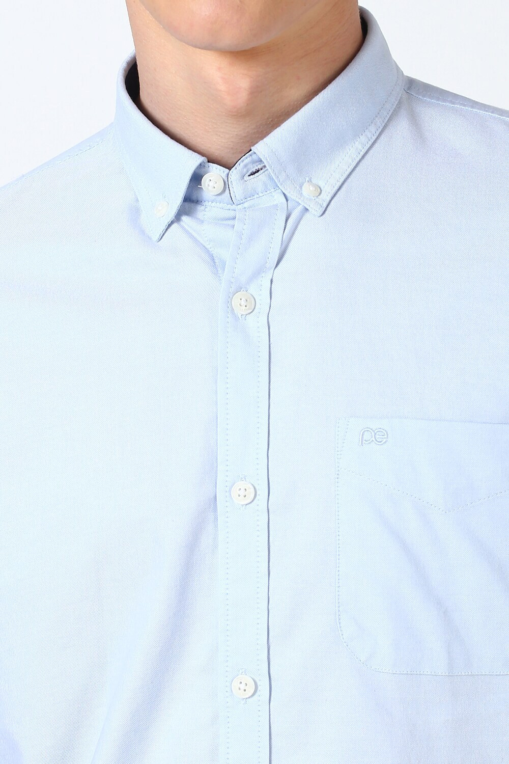 Image of PETER ENGLAND Men Solid Casual Blue Shirt