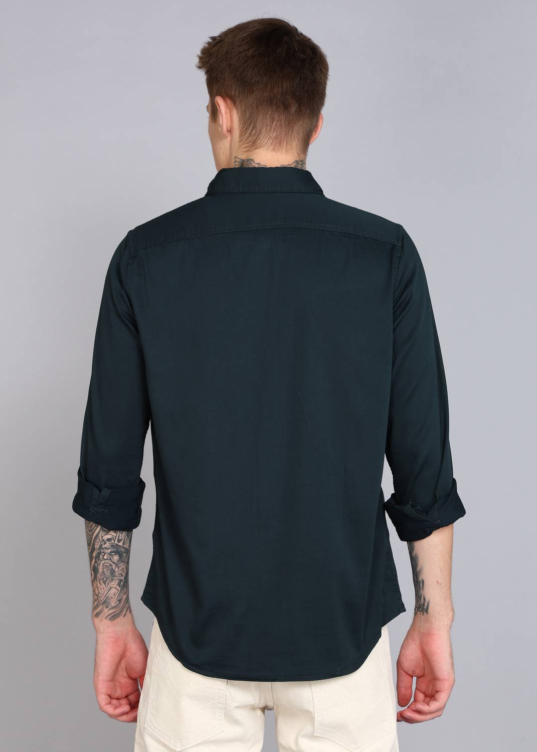 WROGN Men Green Casual Shirt - Image 2