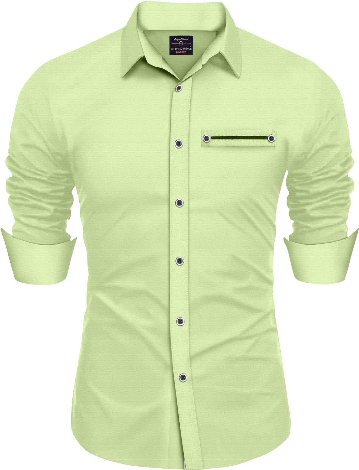 Image of SNKV TRENDS Men Solid Formal Multicolor Shirt