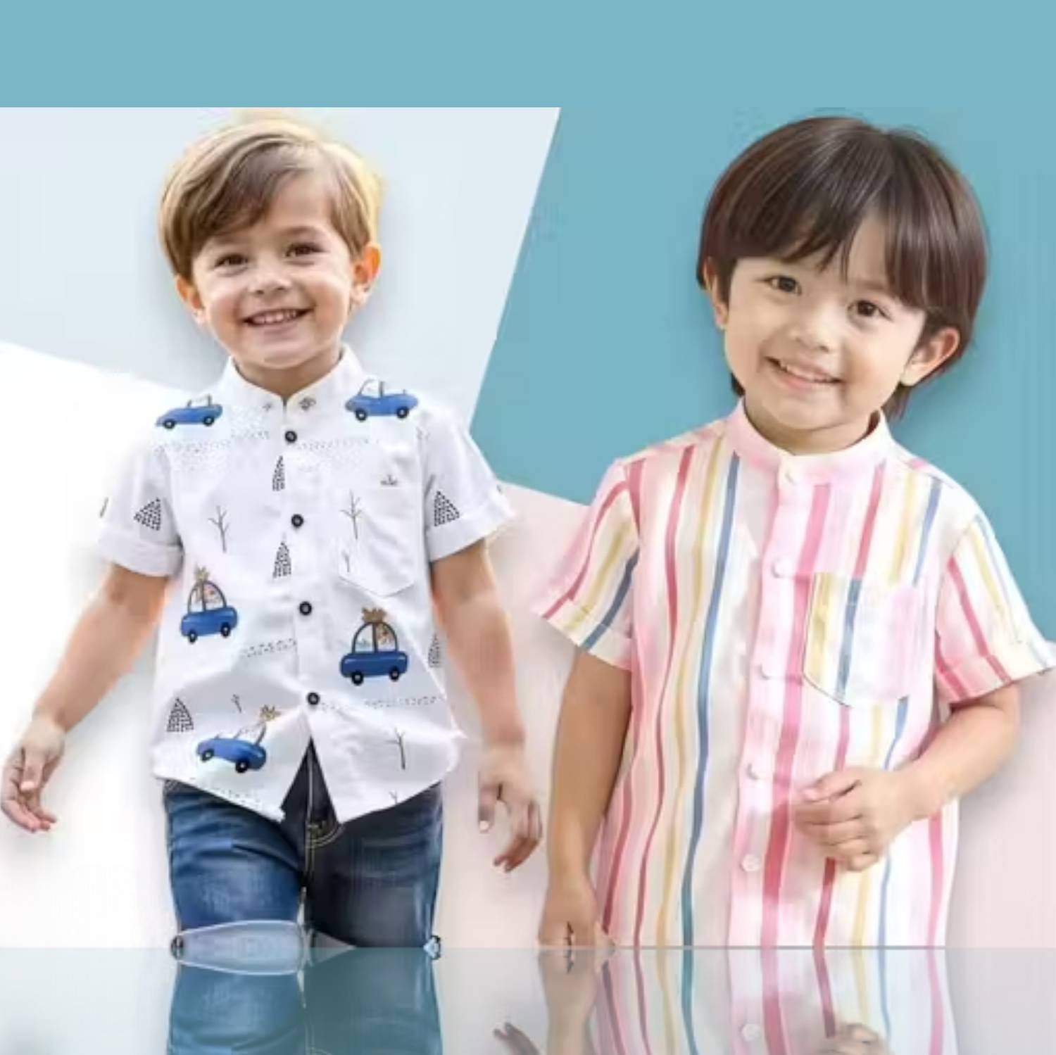 Apricot Boys Printed Casual White Shirt