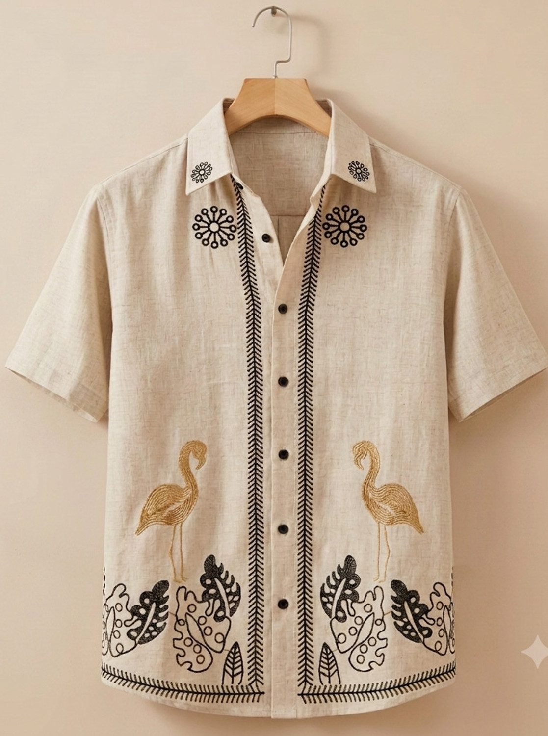 Image of VG BROTHER Men Embroidered Casual Multicolor Shirt