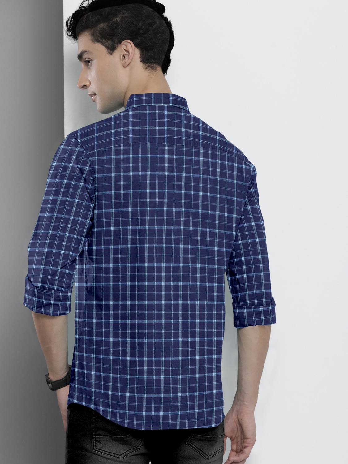 MBF66 Men Checkered Multicolor Shirt - Image 3