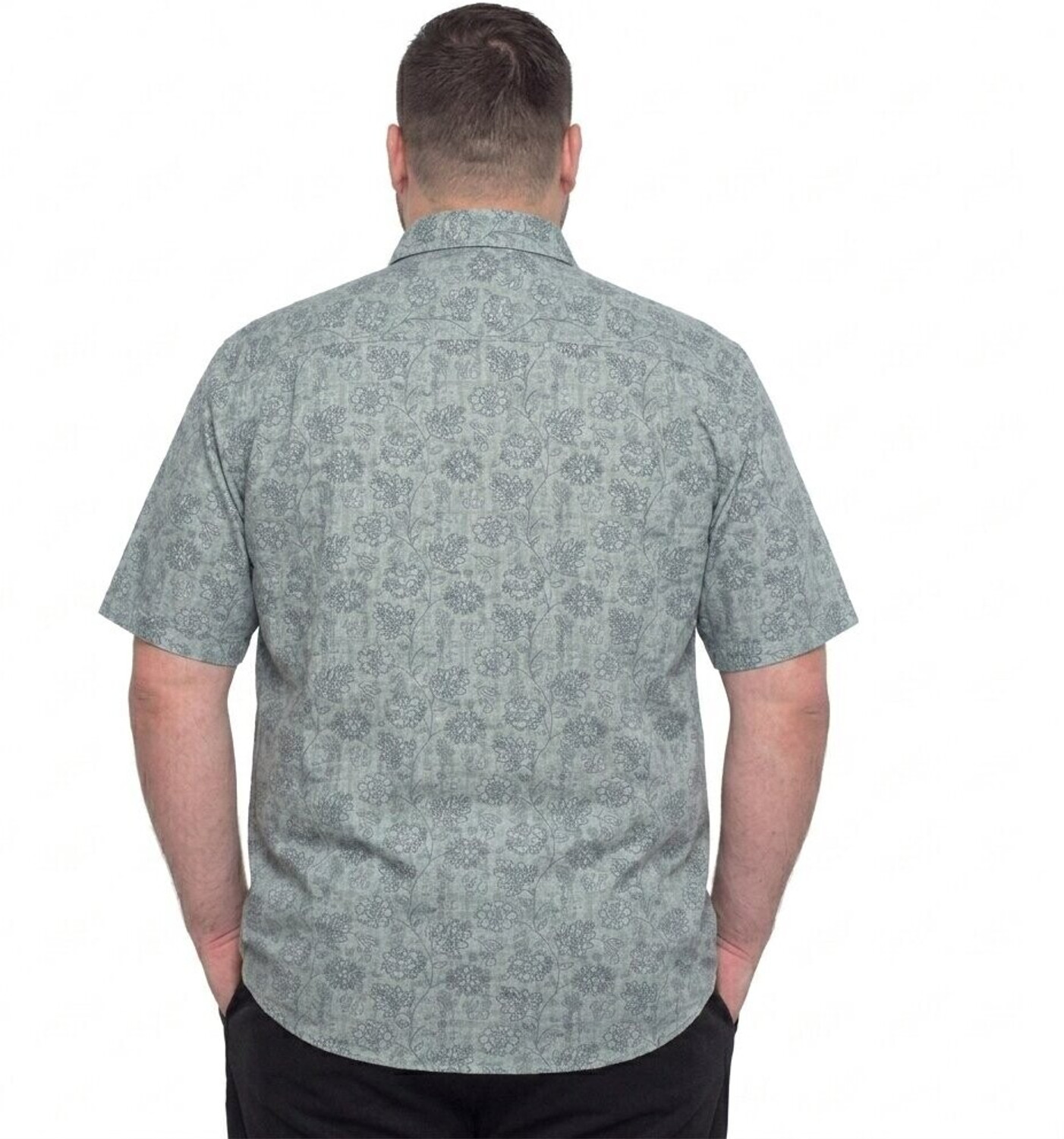 Image of KKAVYA COLLECTION Men Printed Casual Blue Shirt