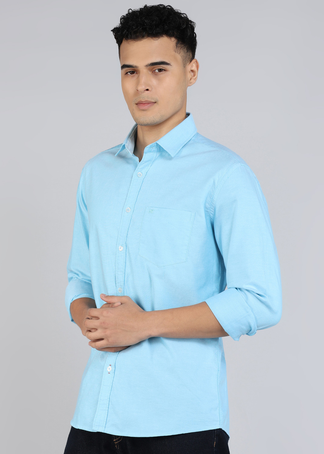 Image of KILLER OXFORD Men Slim Fit Solid Casual Shirt