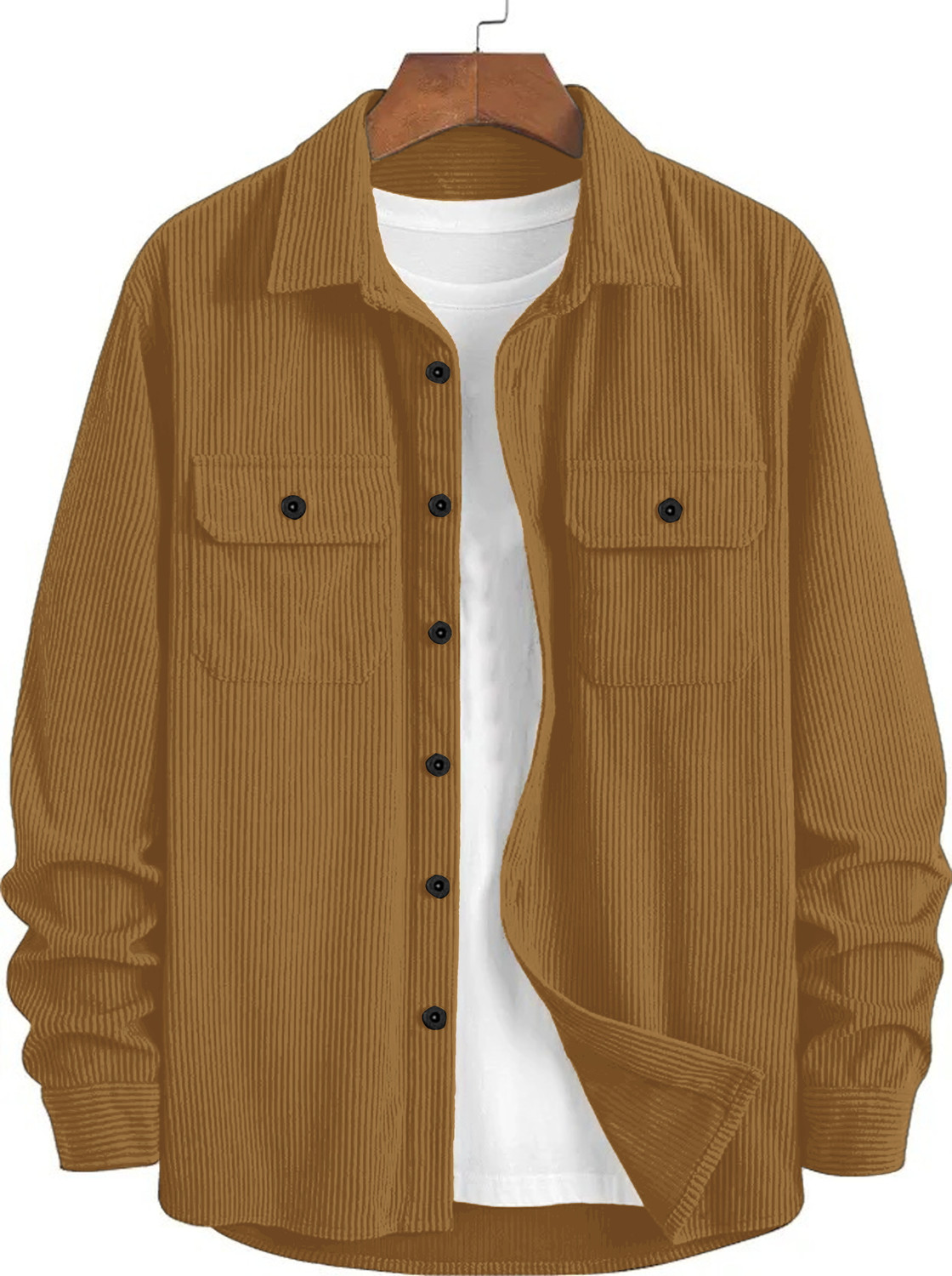 Image of Horseman Men Regular Fit Solid Spread Collar Casual Shirt