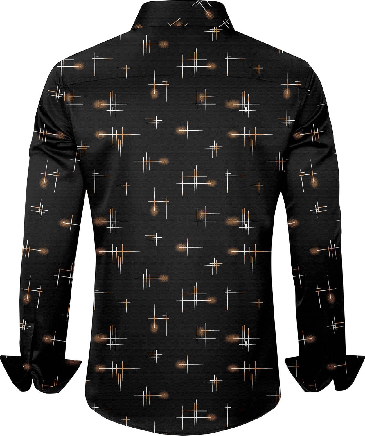 SHUBHFLAX Men Printed Black Formal Shirt - Image 3