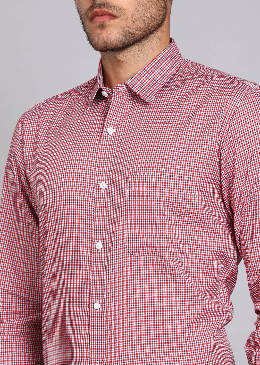 Image of PETER ENGLAND Men Checkered Formal Multicolor Shirt