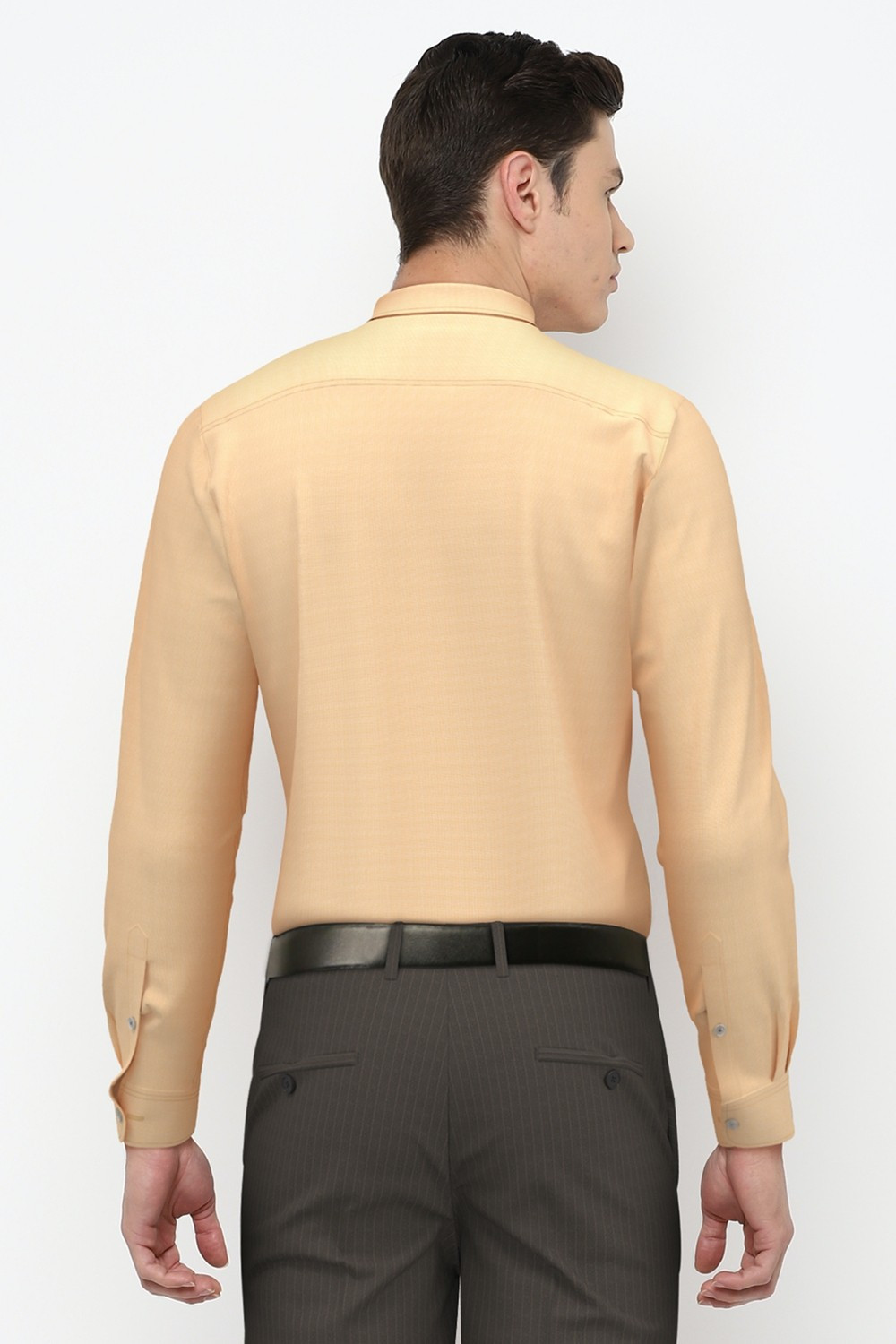 Image of PETER ENGLAND Men Regular Fit Solid Spread Collar Formal Shirt