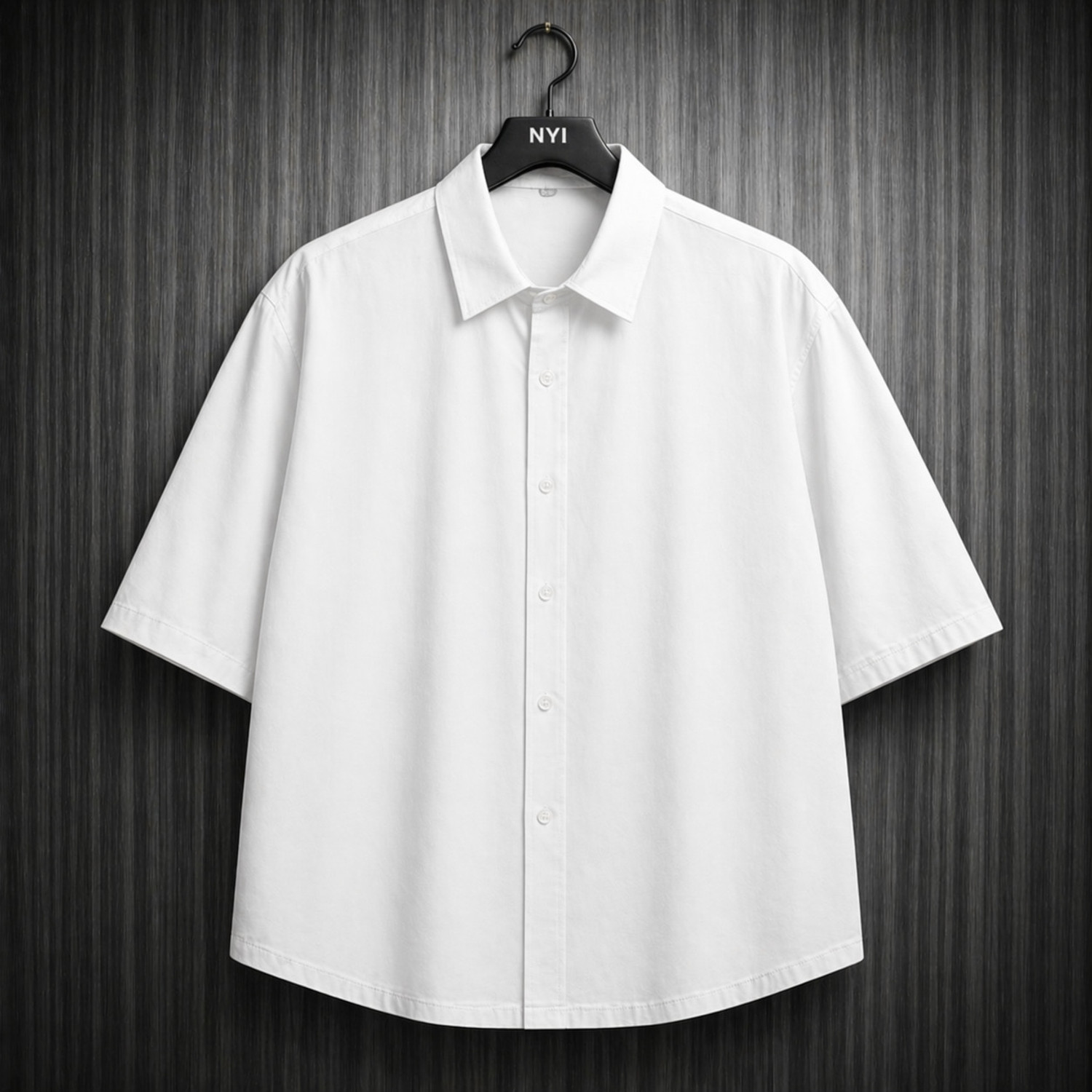 Image of Asta Moda Men Graphic Print Casual White Shirt