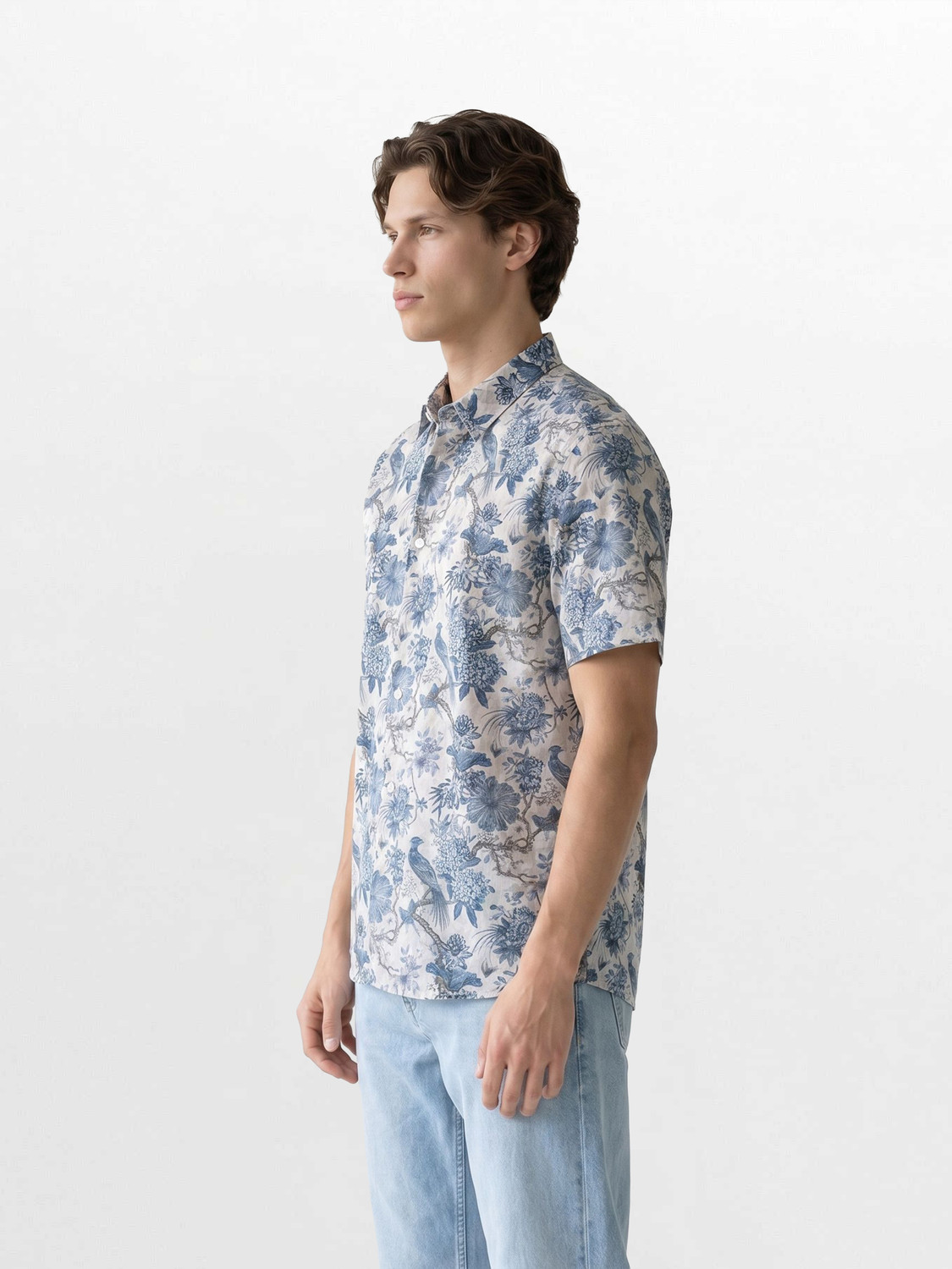 Image of THE BEAR HOUSE Men Printed Casual Multicolor Shirt