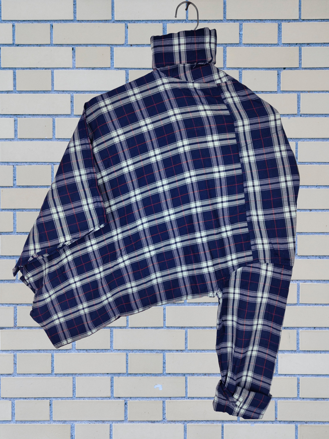Image of Marc Laurent Men Printed Casual White, Dark Blue, Light Blue Shirt