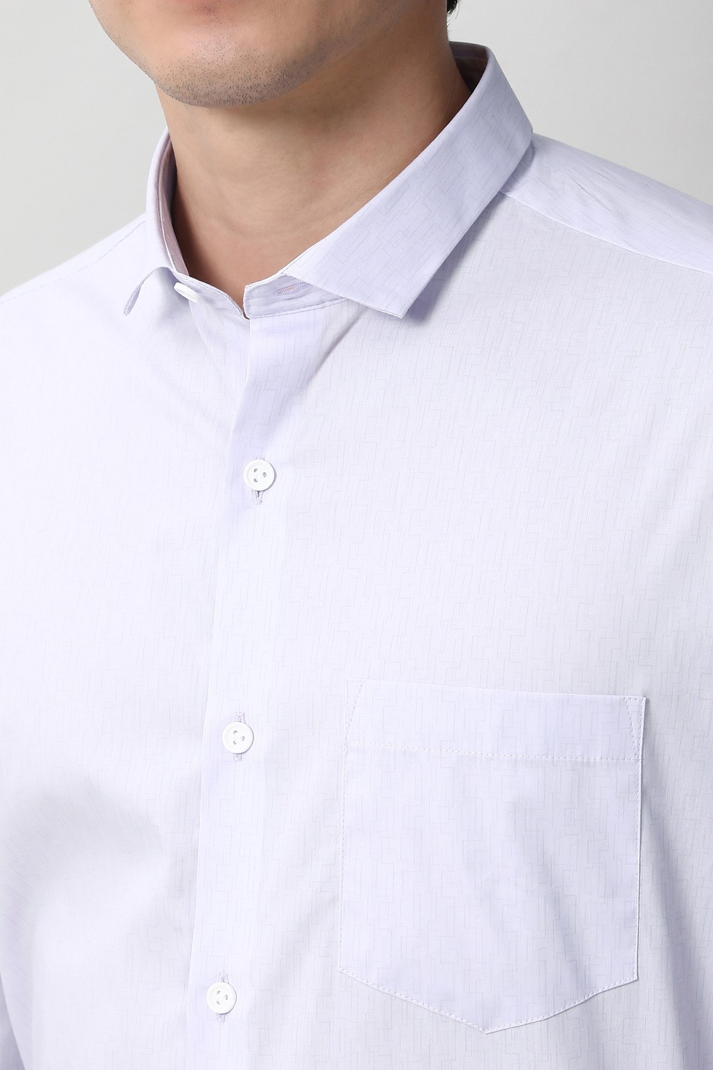 Image of PETER ENGLAND Men Slim Fit Solid Formal Shirt