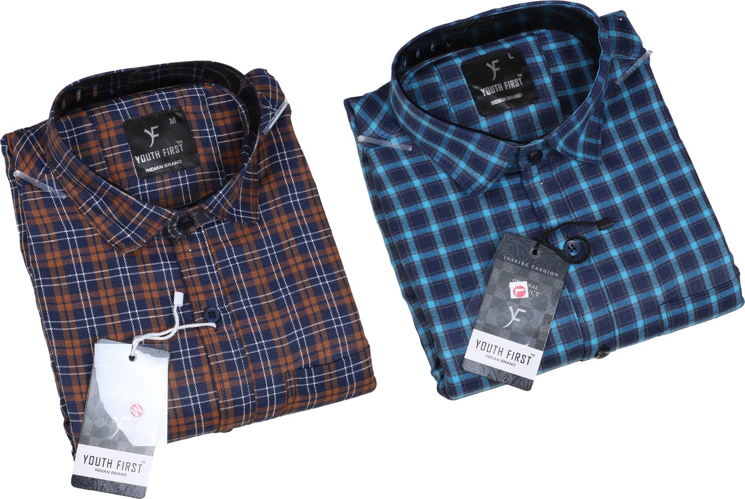 youth first Men Regular Fit Checkered Spread Collar Casual Shirt