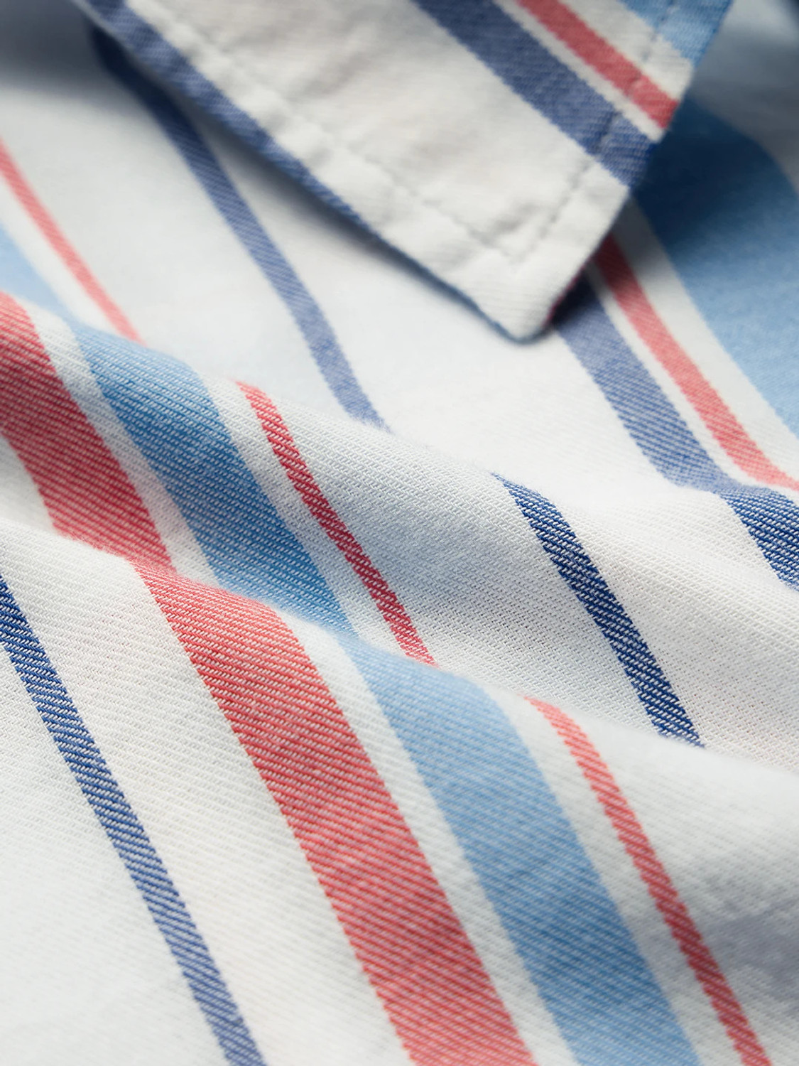 Image of The Souled Store Men Striped Casual White Shirt