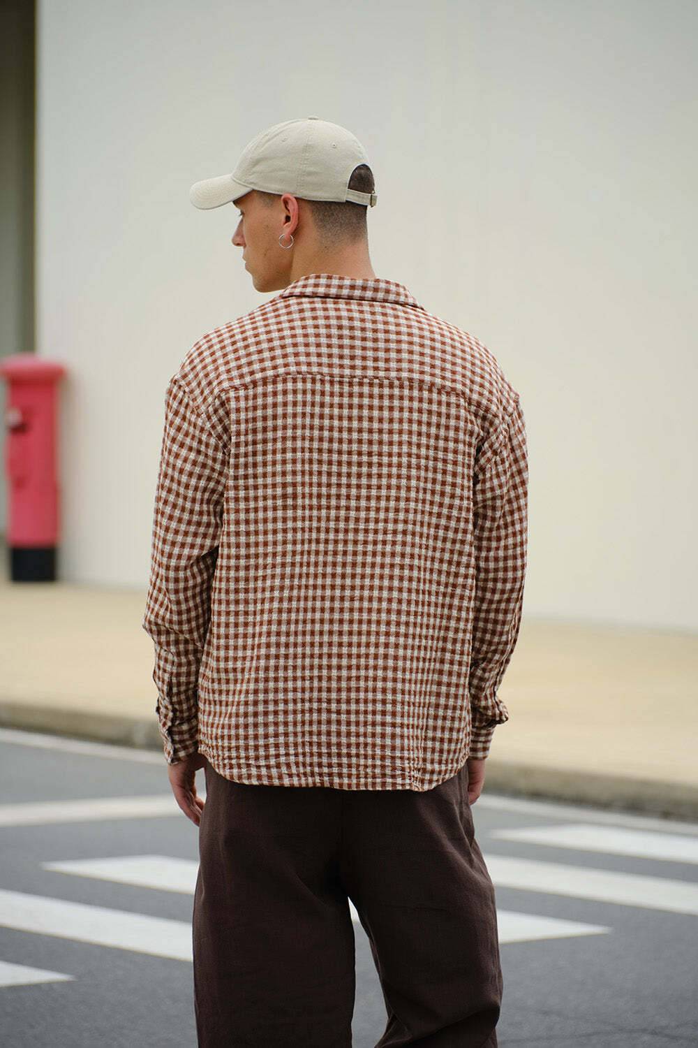 Bonkers Corner Men's Relaxed Fit Checkered Casual Shirt - Image 3