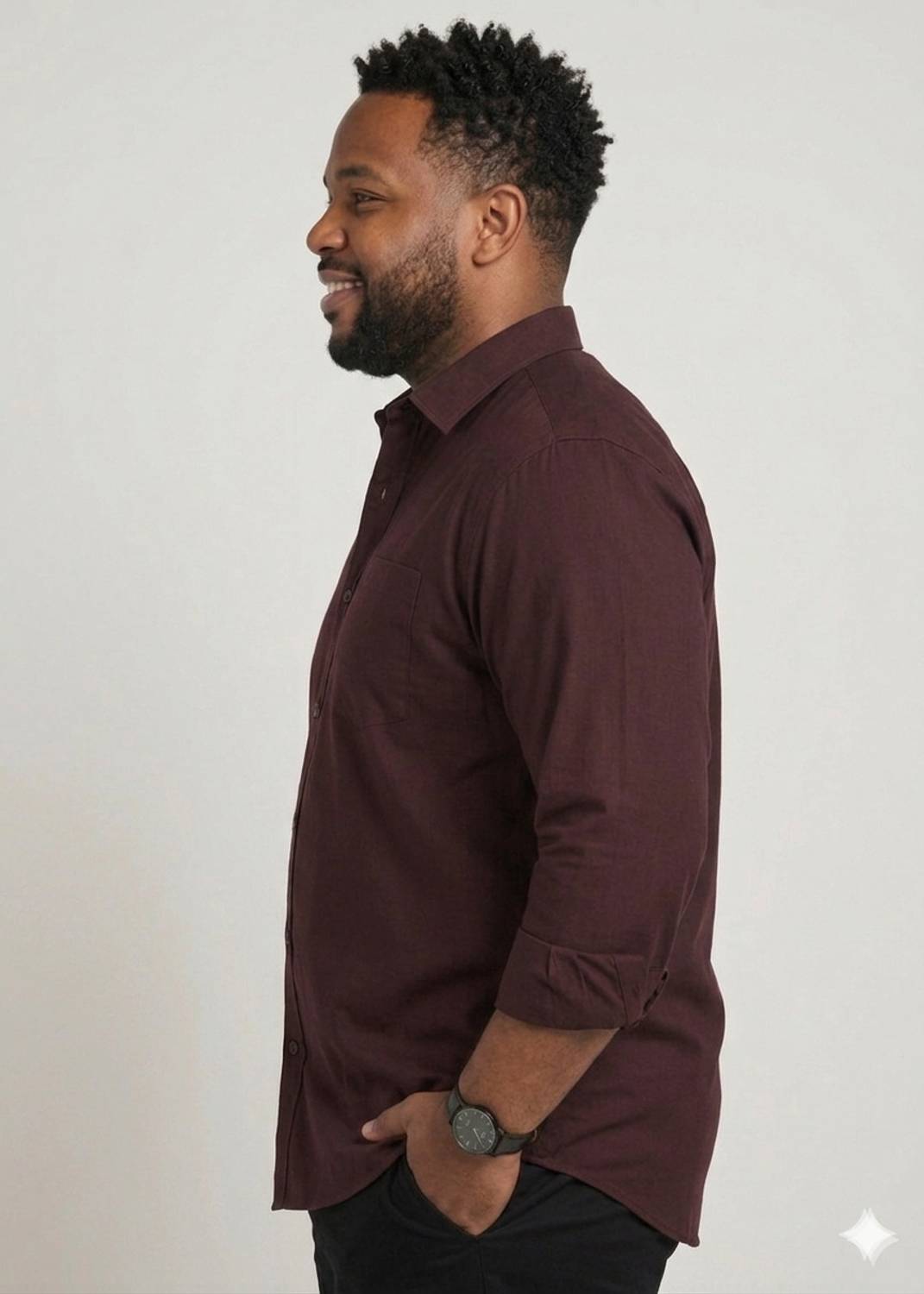 METRONAUT PLUS Men Maroon Formal Shirt - Image 5