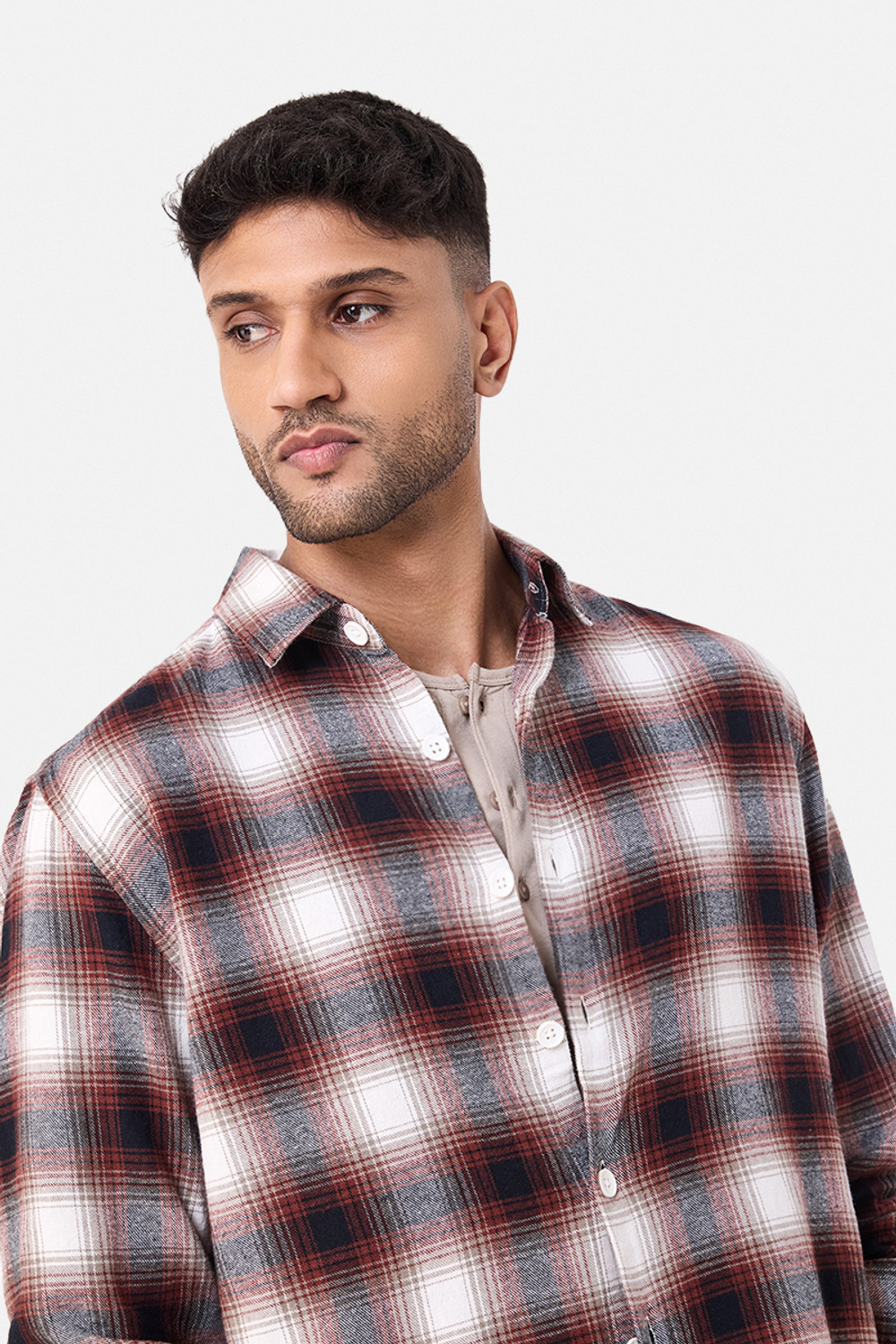 Image of Snitch Men Checkered Casual Multicolor Shirt