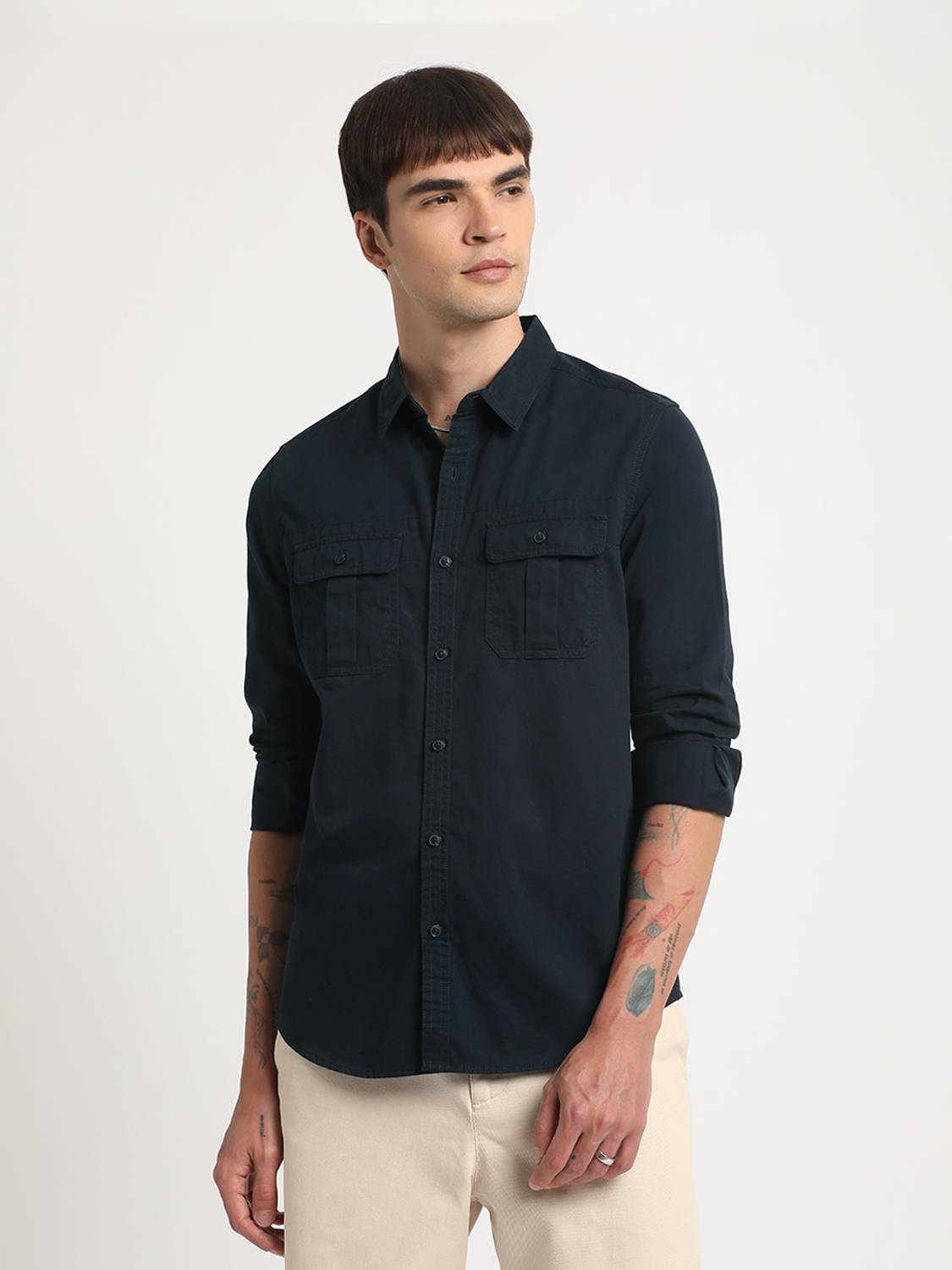THE BEAR HOUSE Men Dark Blue Shirt - Image 2