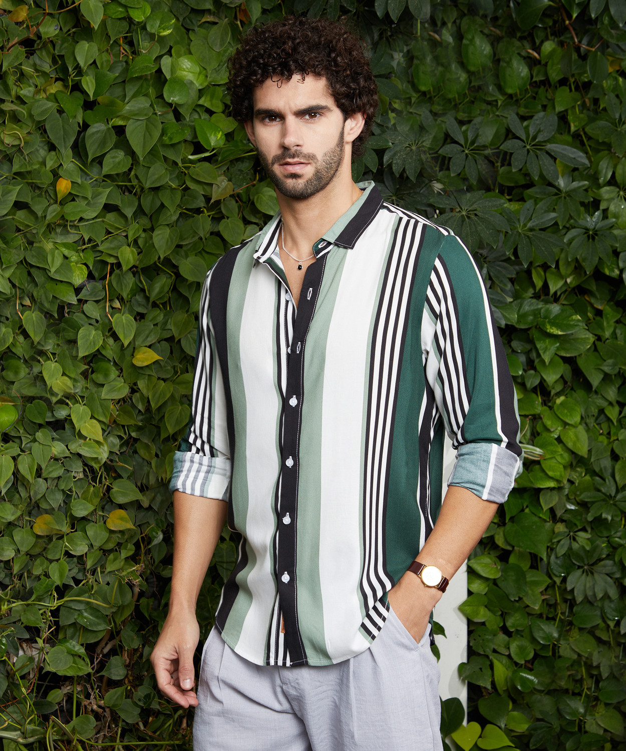 Image of CAMPUS SUTRA Men Solid Casual Multicolor Shirt