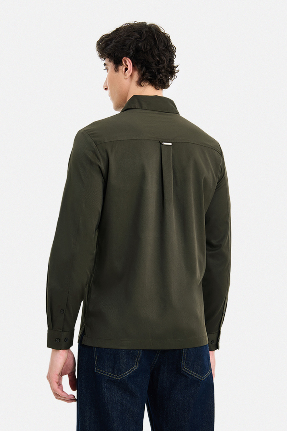 Image of Snitch Men Regular Fit Solid Spread Collar Casual Shirt