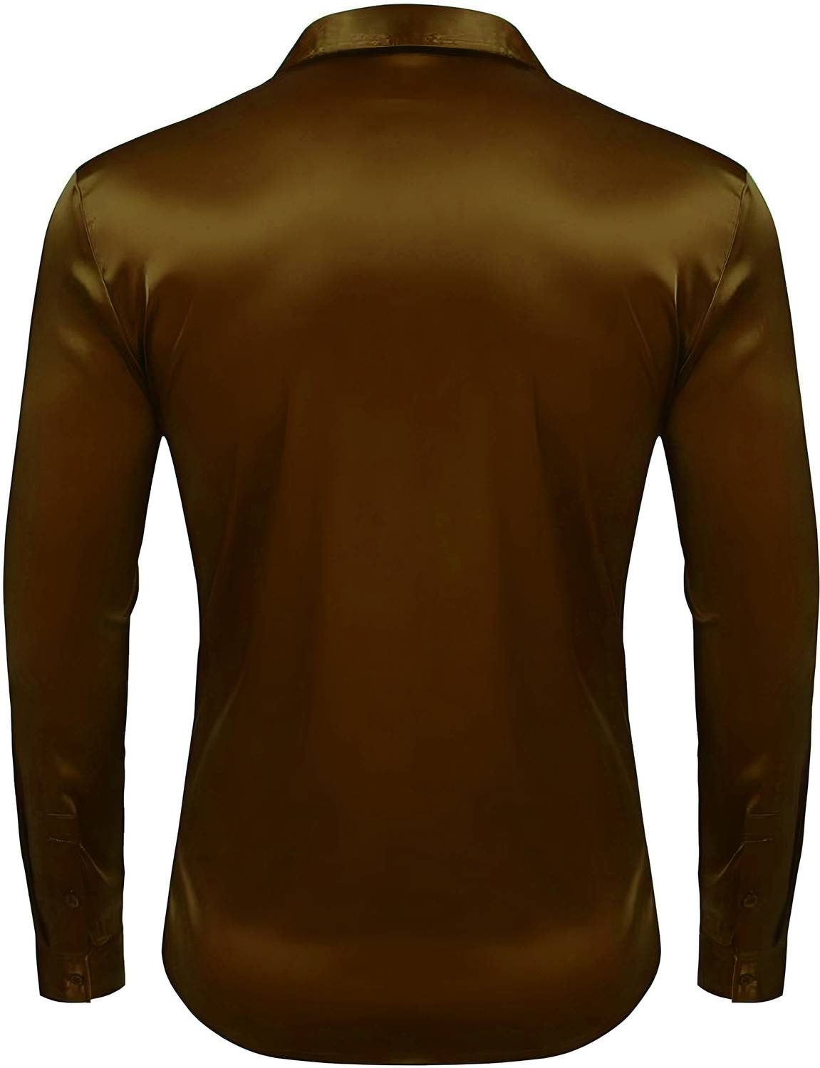 SOLSTICE Men Solid Formal Brown Shirt - Image 2