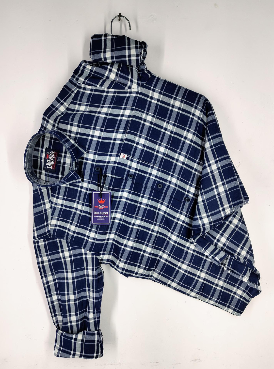 Image of Marc Laurent Men Checkered Casual Multicolor Shirt