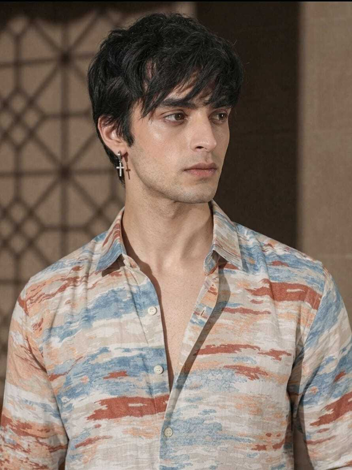 Image of Jamkudi Men Self Design Casual Multicolor Shirt