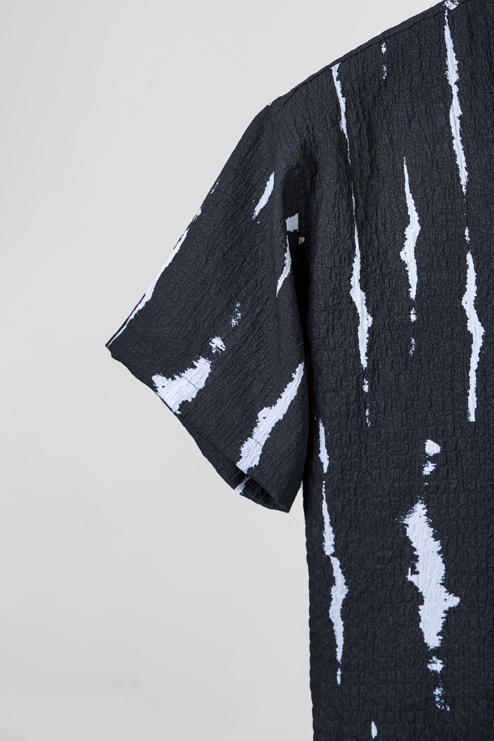 Image of LEVIDE Men Self Design Casual Green Shirt