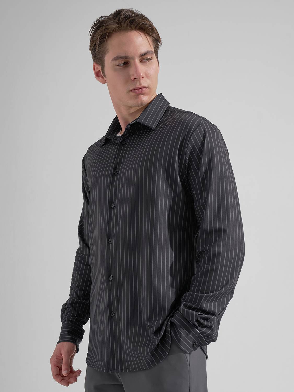 HIGHLANDER Men Striped Casual Multicolor Shirt - Image 4