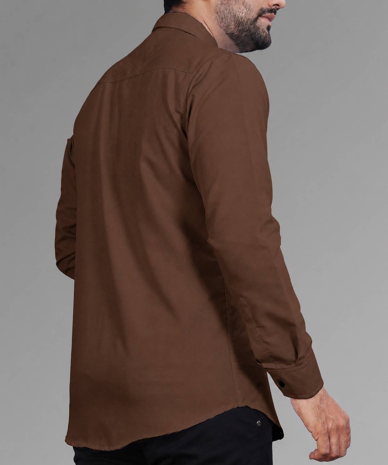 COMBRAIDED Men Brown Casual Shirt - Image 5