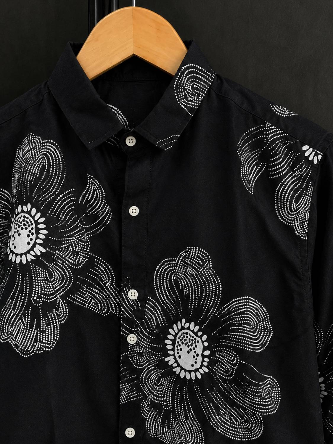 METRONAUT Men Black Floral Print Shirt - Image 3