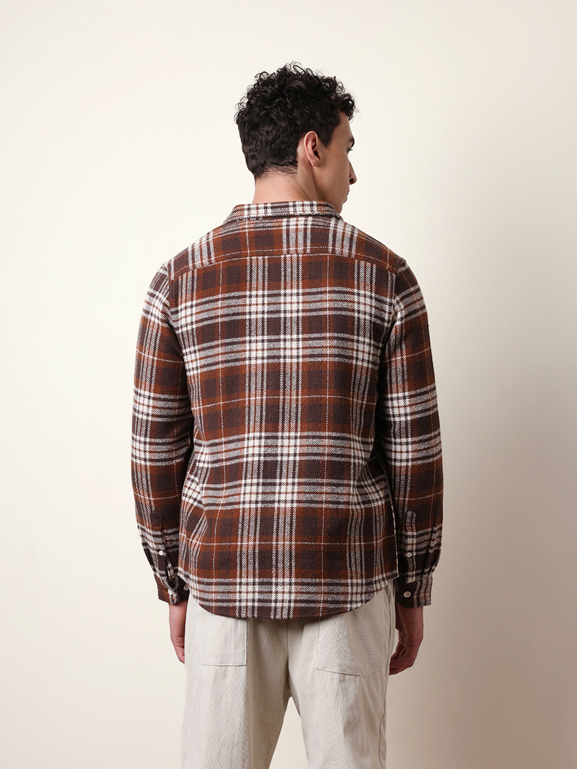 Image of THE BEAR HOUSE Men Checkered Casual Multicolor Shirt