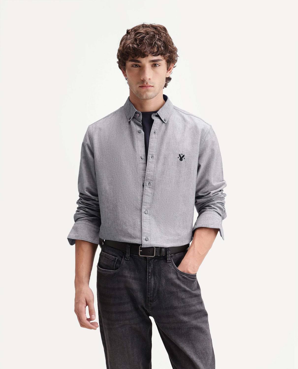 RARE RABBIT Men Grey Casual Shirt - Image 5