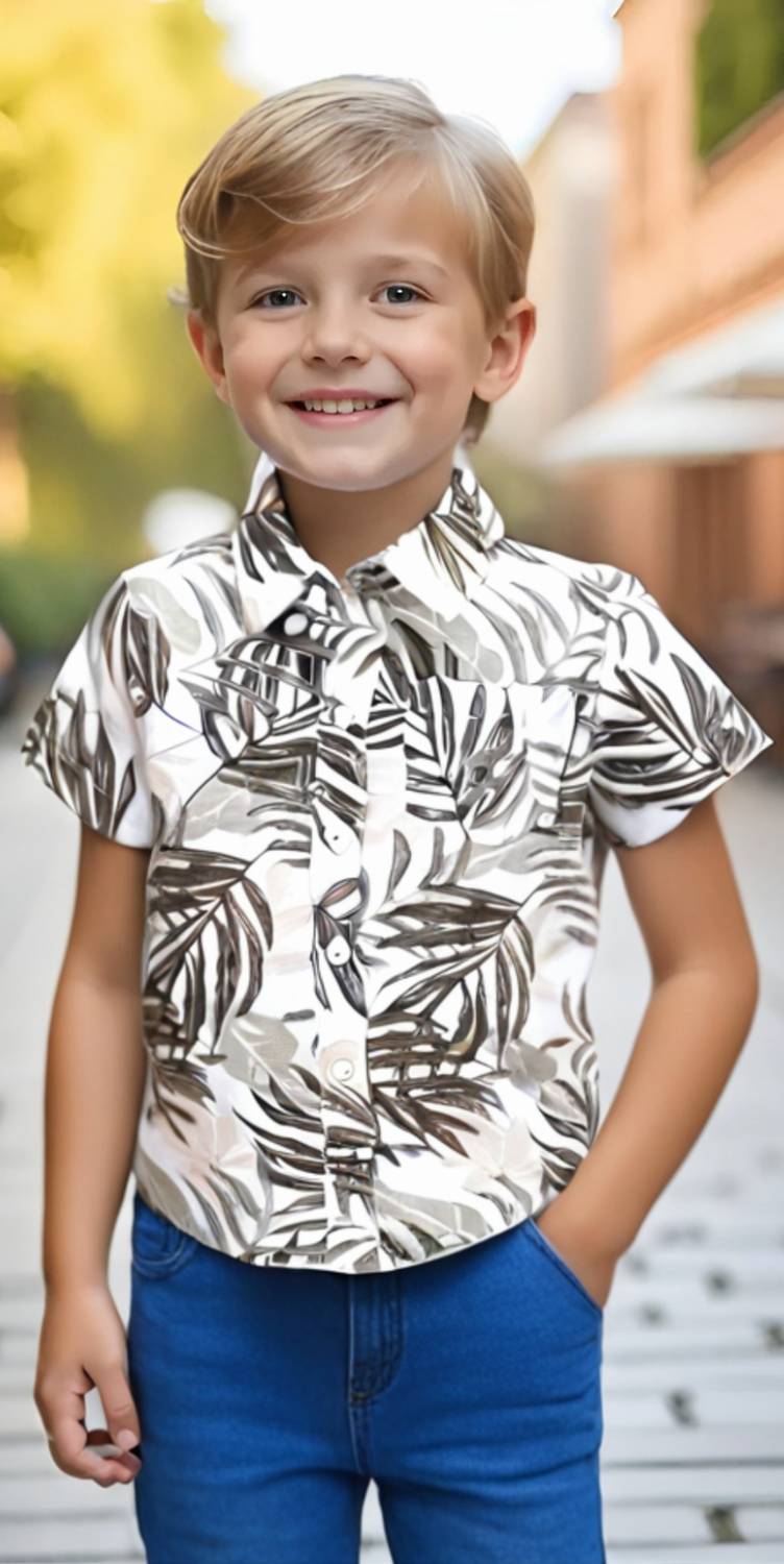 AMBARDI FASHION Boys Floral Print Party Multicolor Shirt