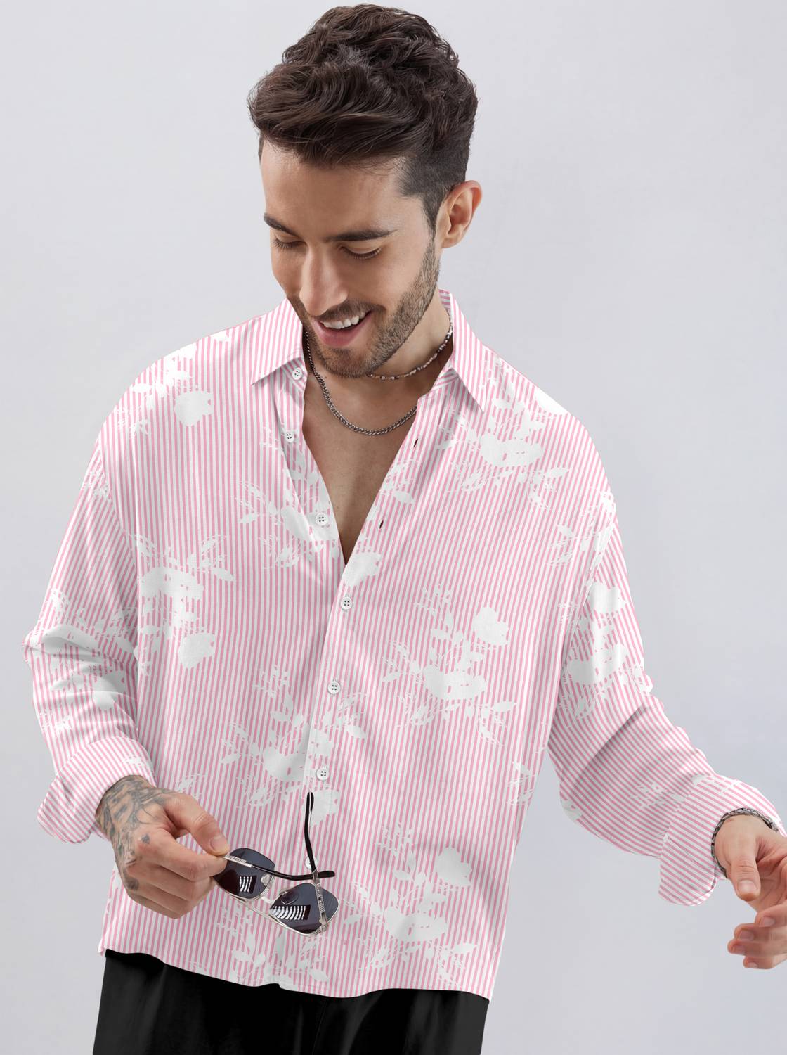 SANBROS Men Regular Fit Printed Casual Shirt - Image 1