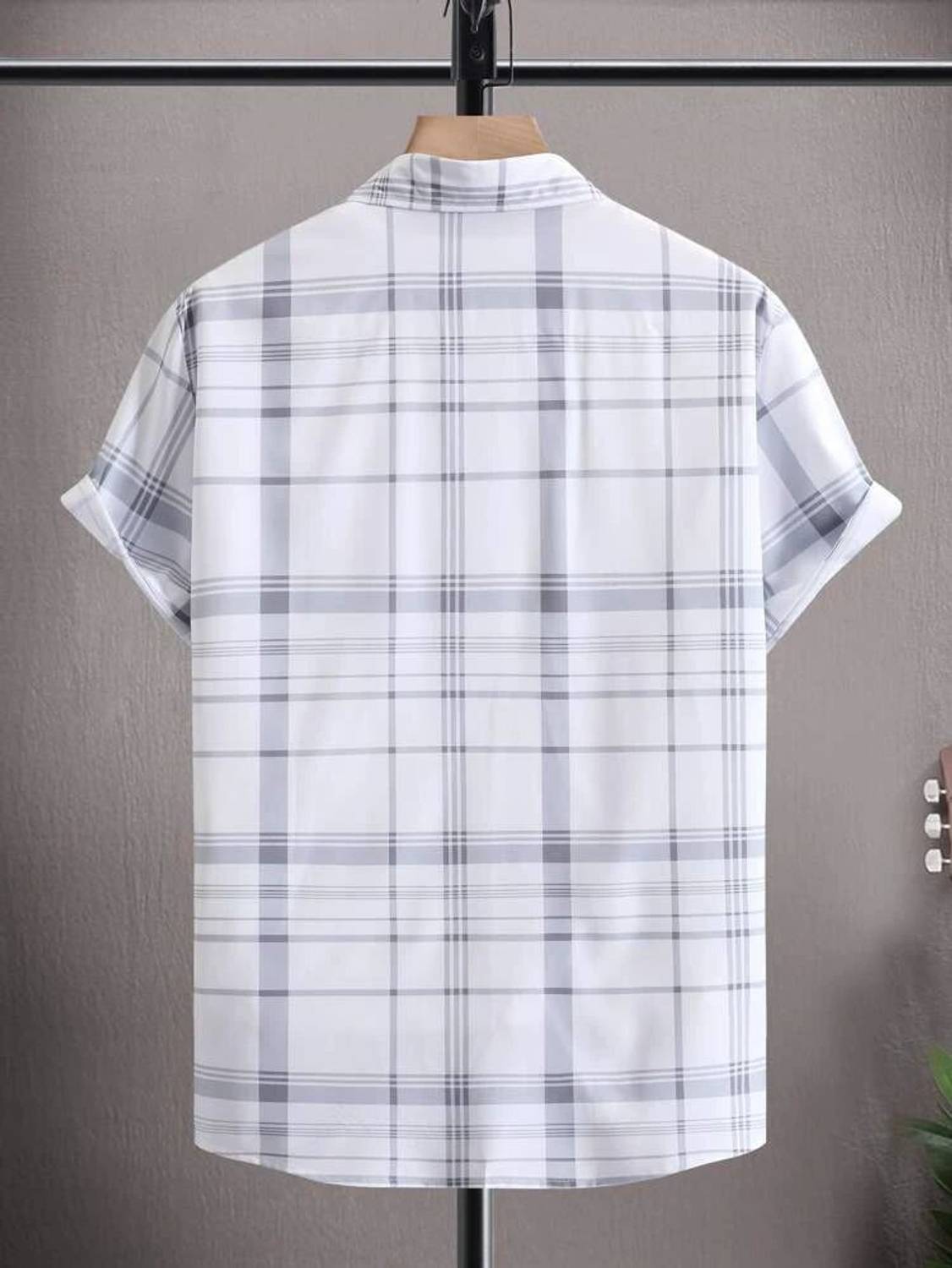 MEMRO Men Printed Casual White, Grey Shirt - Image 2