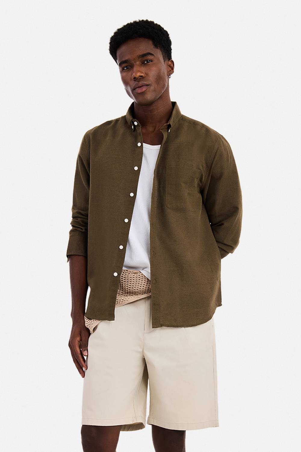 Snitch Men Brown Casual Shirt - Image 1
